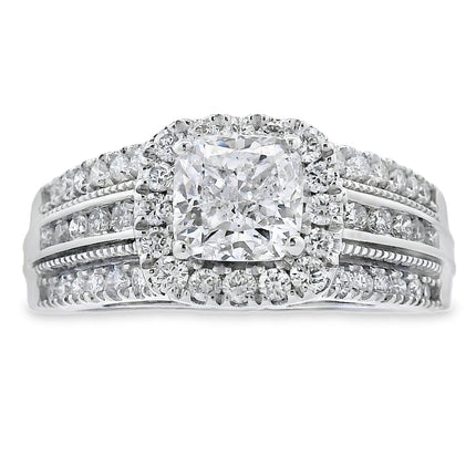 1.53ct Lab Grown Diamond Eng Only 10KT White Gold