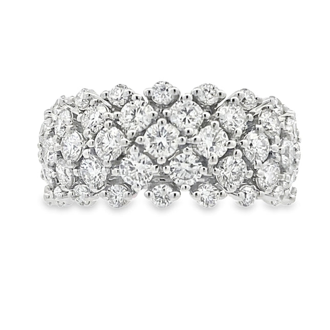 Lab Grown Diamond Fashion band rings 14KT White Gold