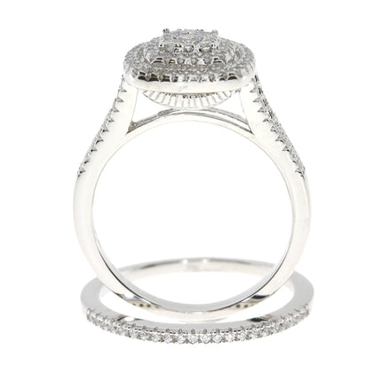 Genuine Cubic Zirconium CZ SS Bridal Sterling Silver