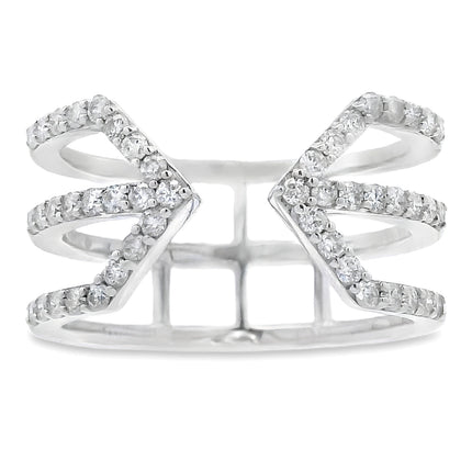 Genuine .50ct Diamond Ring 10KT White Gold