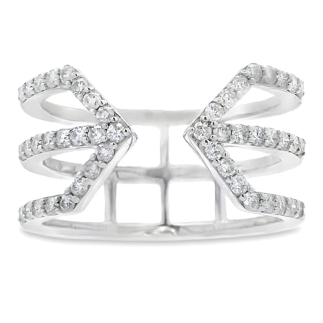 Genuine .50ct Diamond Ring 10KT White Gold