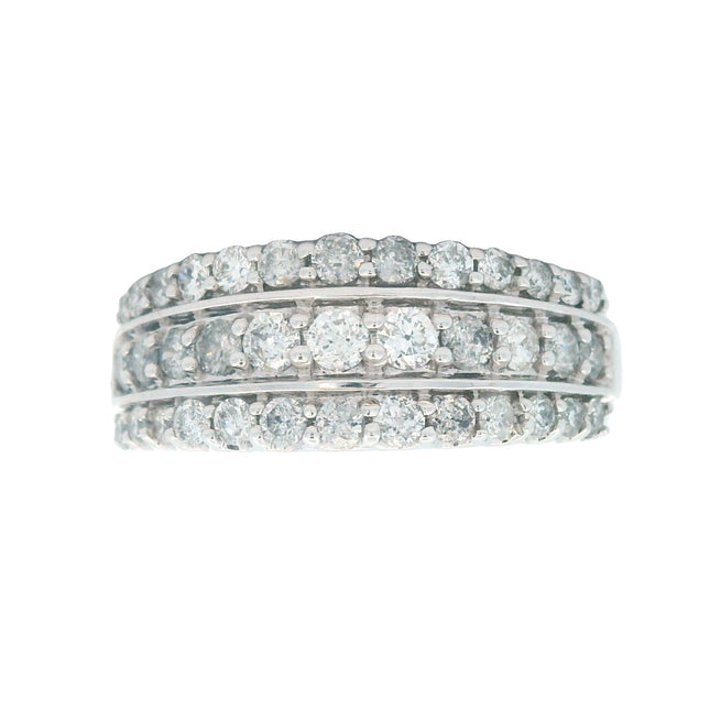 1.00ct Diamond Wedding Band Ring 10KT White Gold