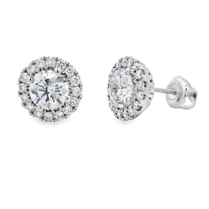 2.00ct Lab Grown Diamond Stud Earrings 10KT White Gold