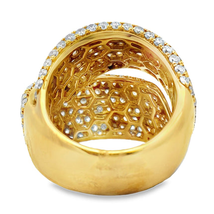 Genuine 5.65ct Diamond Ring 18KT Yellow Gold