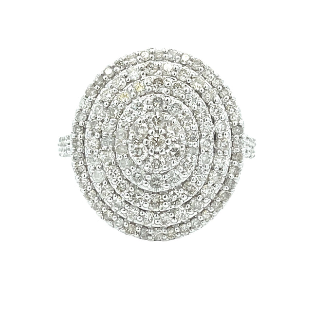 Genuine 1.50ct Diamond Ring 14KT White Gold