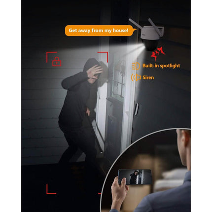 Imou Security Camera Outdoor with Floodlight and Sound Alarm  (Refurbished)