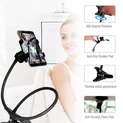 iMountek Lazy Bracket 360 Degree Rotation Gooseneck Clip