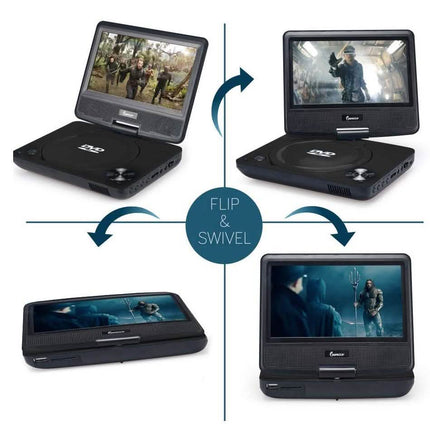 Impecca Portable DVD Player Swivel Screen