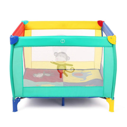 Infant Toddler Foldable Playpen Playard Mattress Safety Rail Fence