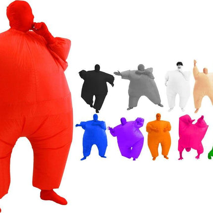 Inflatable Chub Suit® Teen Costume – Funny Blow Up Halloween Outfit with Fan