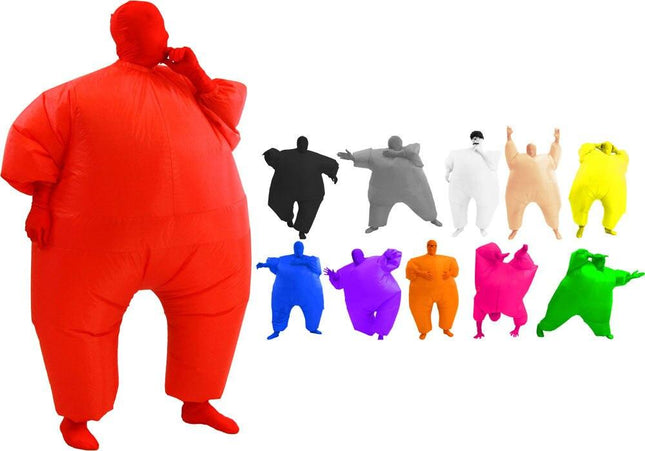 Inflatable Chub Suit® Teen Costume – Funny Blow Up Halloween Outfit with Fan