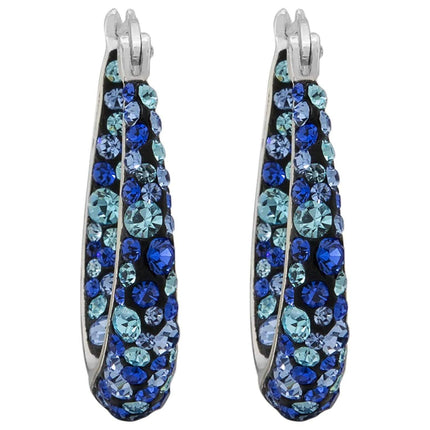 Inside Out Ocean Blue Hoop Earrings