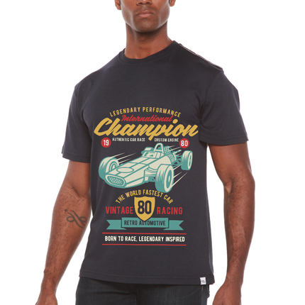 International Champion Men's Bamboo Viscose/Organic Cotton Short Sleeve Graphic T-Shirt