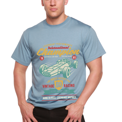 International Champion Men's Bamboo Viscose/Organic Cotton Short Sleeve Graphic T-Shirt
