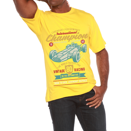 International Champion Men's Bamboo Viscose/Organic Cotton Short Sleeve Graphic T-Shirt
