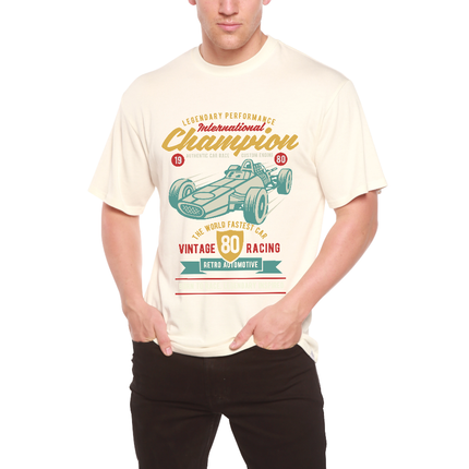International Champion Men's Bamboo Viscose/Organic Cotton Short Sleeve Graphic T-Shirt