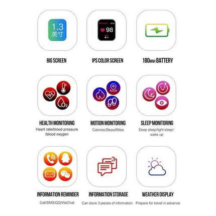 IP67 Waterproof Bluetooth  Sport Smart Watch