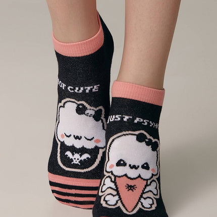 Cotton Ankle Socks Conte Happy 358 - Cute