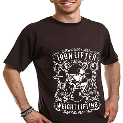 Iron Lifter Men's Bamboo Viscose/Organic Cotton Short Sleeve Graphic T-Shirt