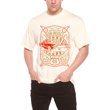 Iron Muscle Men's Bamboo Viscose/Organic Cotton Short Sleeve Graphic T-Shirt