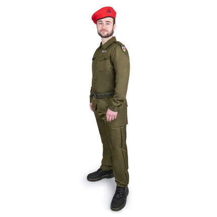 Adult Israeli Soldier Costume, Military Inspired Uniform Outfit for Dress Up and Roleplay