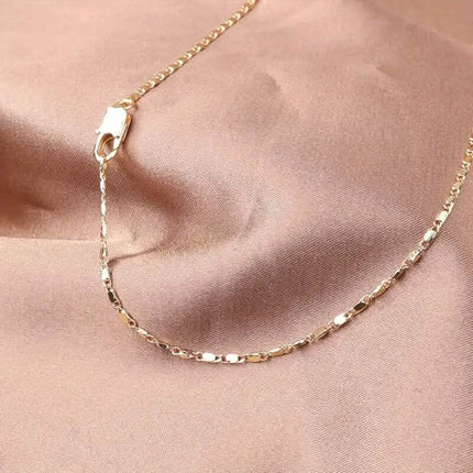 Italian 18K Gold Plated Punk Chain Necklace