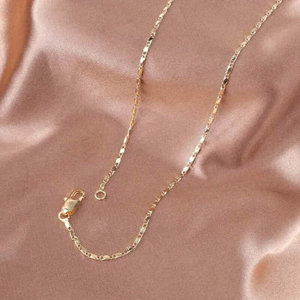 Italian 18K Gold Plated Punk Chain Necklace