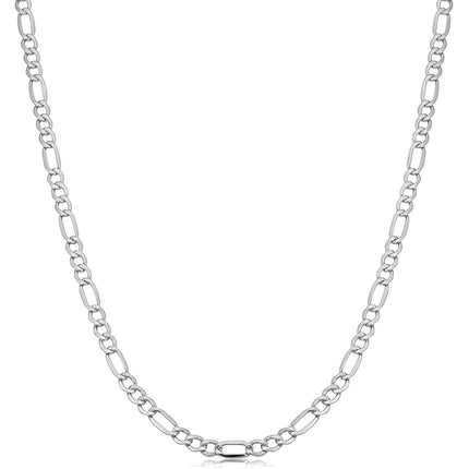 Italian Sterling Silver 3.5MM Figaro Chain