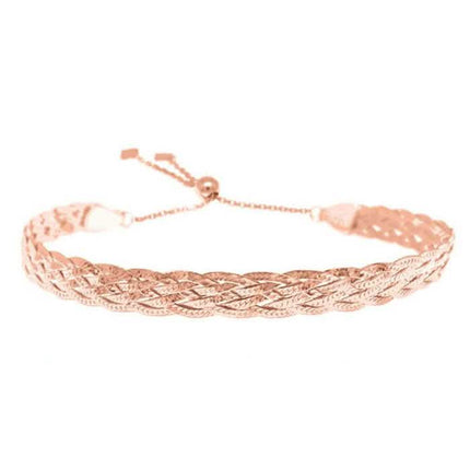 Italian Sterling Silver Adjustable Silver Bracelet