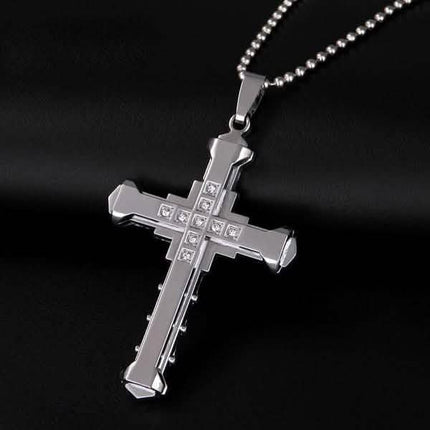 Jesus Cross Pendant Necklace Jewelry