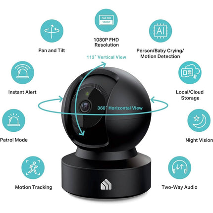 Kasa Smart 2023 New Indoor Pan-Tilt Security Camera  (Refurbished)