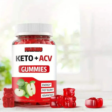 KETO +ACV Gummies Apple Cider Vinegar & B12