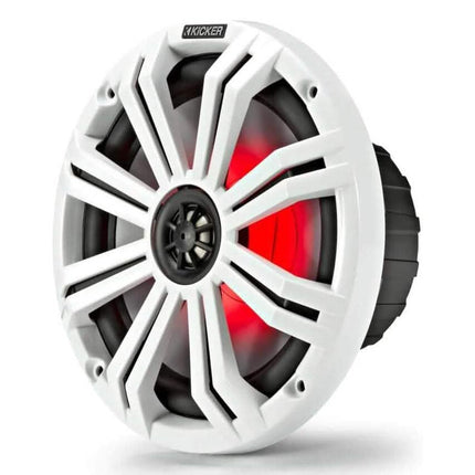 Kicker Pair 45KM84L 8" 600 Watt Marine Boat Waterproof Speakers (Refurbished)