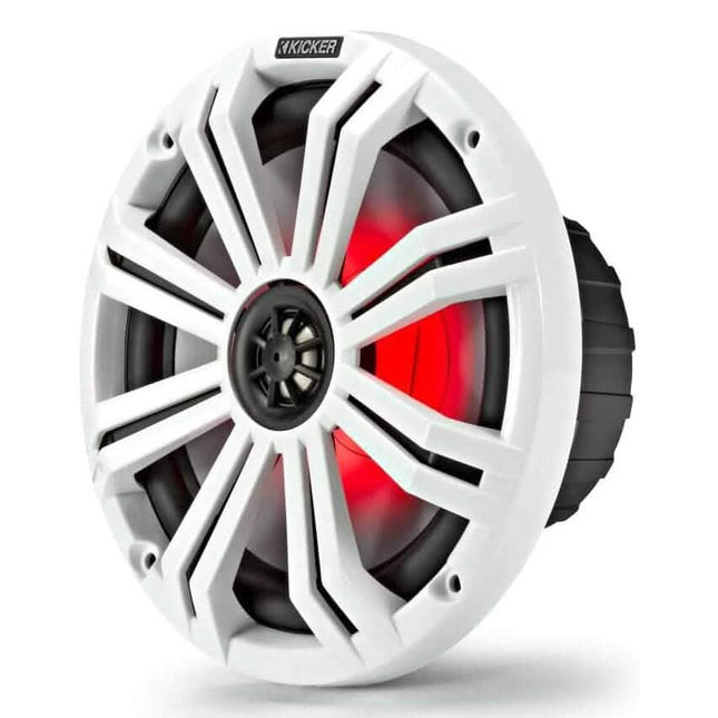 Kicker Pair 45KM84L 8" 600 Watt Marine Boat Waterproof Speakers (Refurbished)
