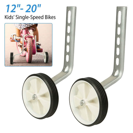 Kids Bicycle Training Wheels Adjustable for 12"-20" Bike