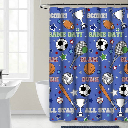 Kidz Mix Game Day Shower Curtain