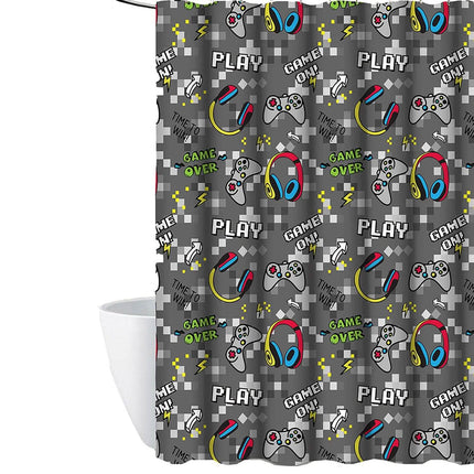 Kidz Mix Game on Glow-in-the-Dark Shower Curtain