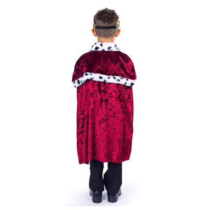 Kids King Costume Set with Royal Robe, Crown and Regal Accessories