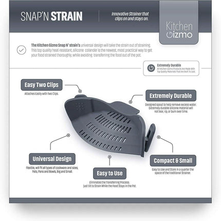 Kitchen Gizmo Snap N Strainer