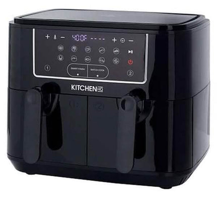 Kitchen HQ 10-in-1 9-Quart Dual Air Fryer with Kebabs (Refurbished)