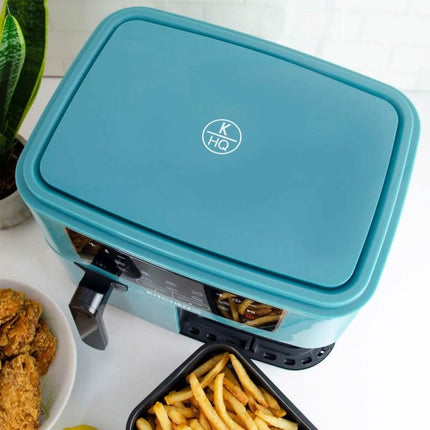 Kitchen HQ 10-in-1 9-Quart Dual Air Fryer with Kebabs (Refurbished)