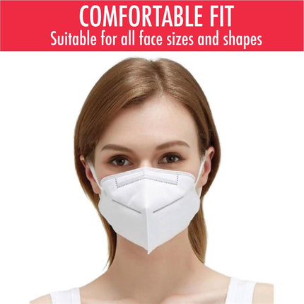 KN95 Protective Breathable Outdoor Face Mask with Nose Clip