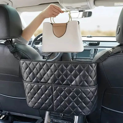 Large Capacity Car Seat Back Organizer with Storage Bag