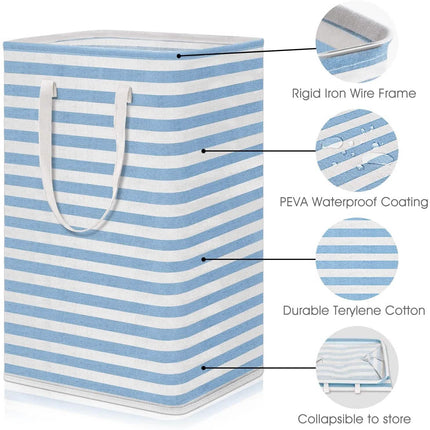 Large Foldable Tall Laundry Basket Storage Basket