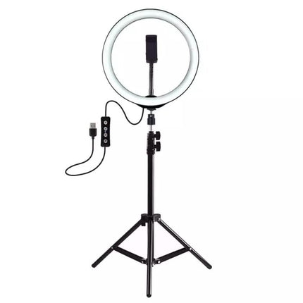 LAX Selfie Ring LED Light Stand with Tripod