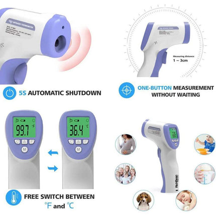 LCD Digital Non-Contact Forehead Infrared Thermometer