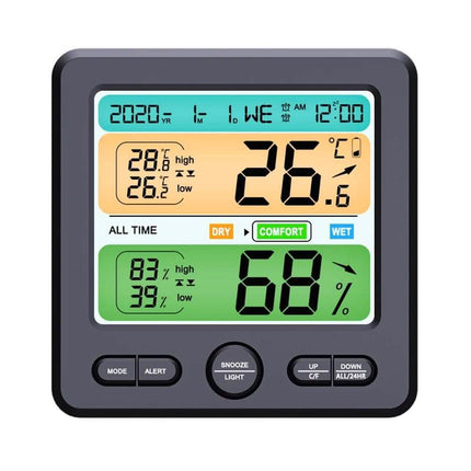 LCD Display Wall-Mounted Desktop Indoor High-Precision Temperature and Humidity Meter