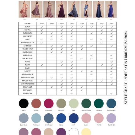 Ladivine 7499 Dress Tea Length Satin A-Line Dress