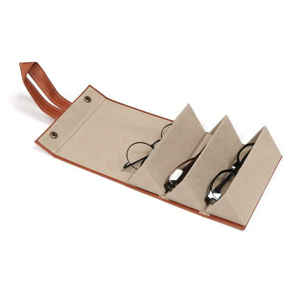Leather Multiple Glasses Storage Case