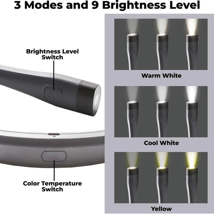 LED Hands-free Flashlight Neck Lamp
